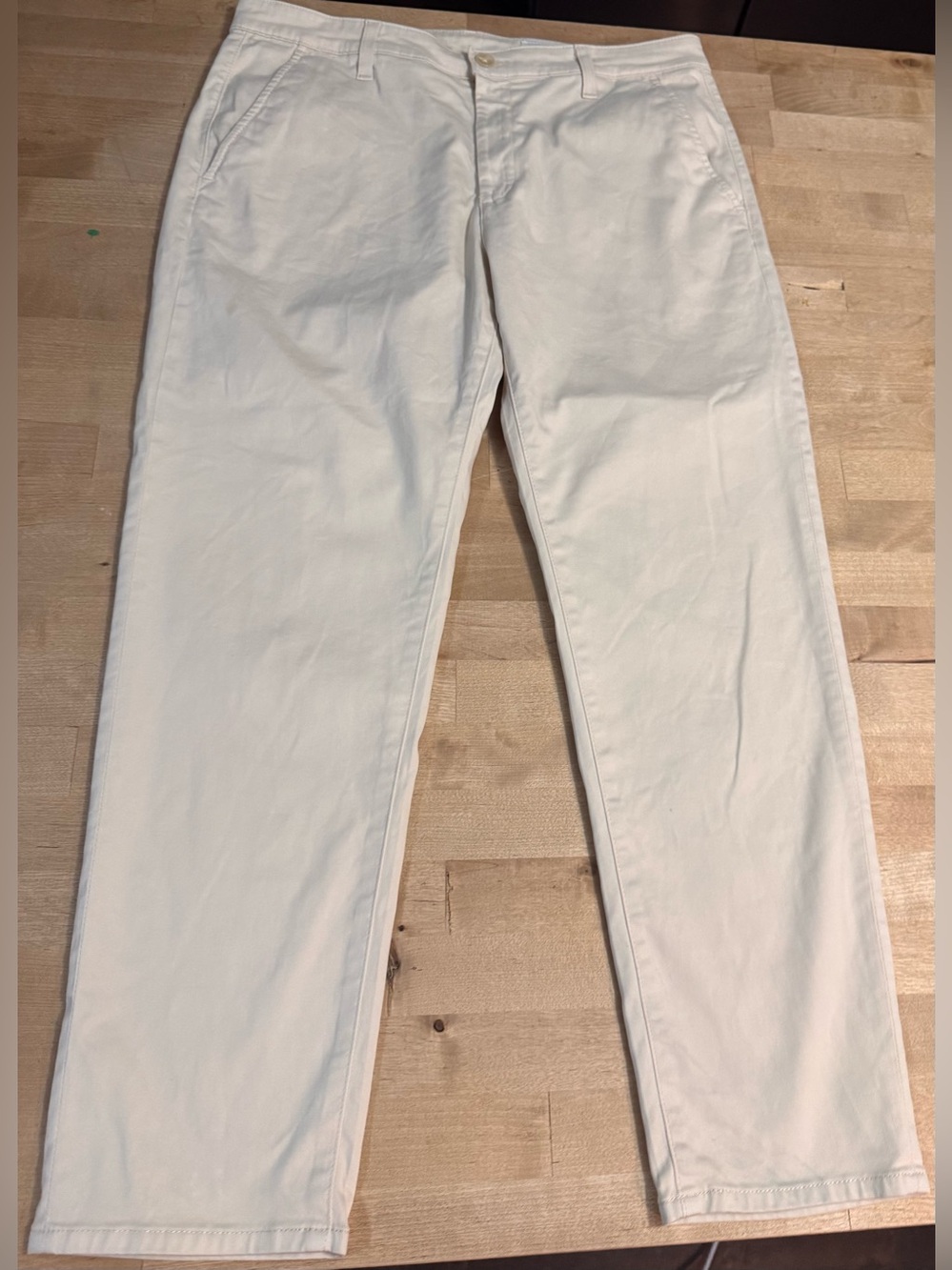 Ag Adriano Goldschmied Cream chino pants 30